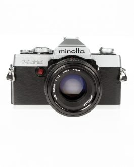 Minolta XG-E 135 film camera + 50mm F1.7 lens